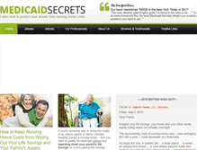 Tablet Screenshot of medicaidsecrets.com